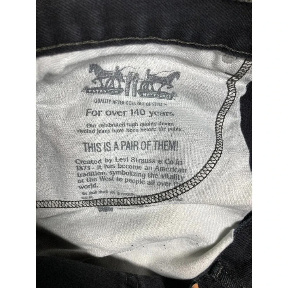 Levis Jeans Mens 38x32 Black 550  Straight American Cowboy Rodeo Western Denim‎